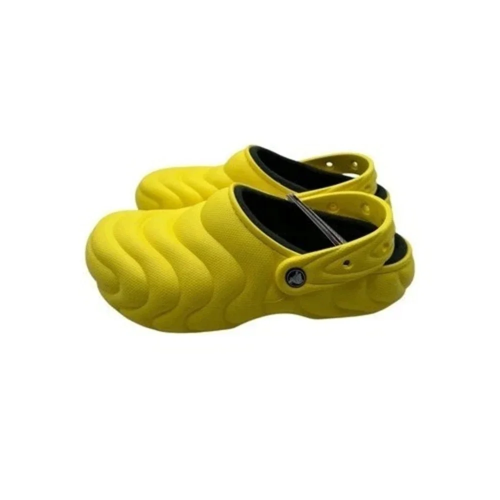 Crocs Classic Lined Overpuff Clogs Cyber‎ Yellow 210059-77J Sz 10M 12W